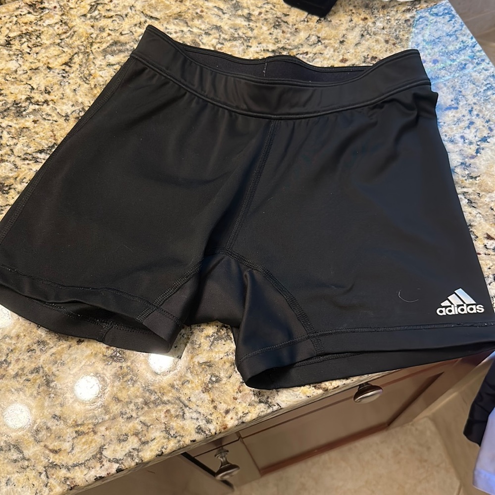 Adidas black spandex short. Size M
